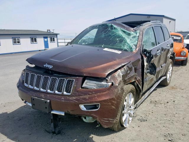 1C4RJFJT3EC523552 - 2014 JEEP GRAND CHER BROWN photo 2