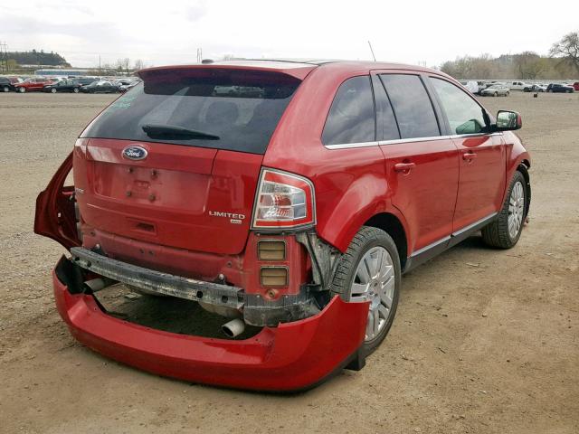 2FMDK4KC0ABB52835 - 2010 FORD EDGE LIMIT RED photo 4