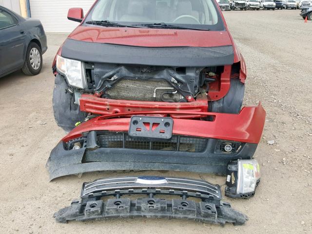 2FMDK4KC0ABB52835 - 2010 FORD EDGE LIMIT RED photo 9