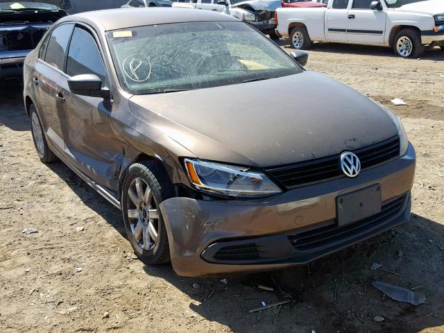 3VW2K7AJ8BM358205 - 2011 VOLKSWAGEN JETTA BASE BROWN photo 1