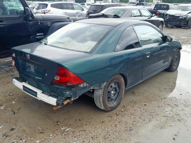 1HGEM21261L123454 - 2001 HONDA CIVIC DX GREEN photo 4