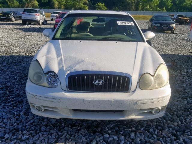 KMHWF25S42A675468 - 2002 HYUNDAI SONATA GL WHITE photo 9