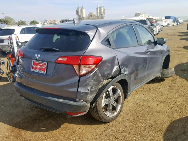 3CZRU5H59JG702432 - 2018 HONDA HR-V EX GRAY photo 4