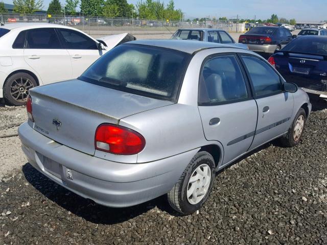 2C1MR5222X6718957 - 1999 CHEVROLET METRO LSI GRAY photo 4