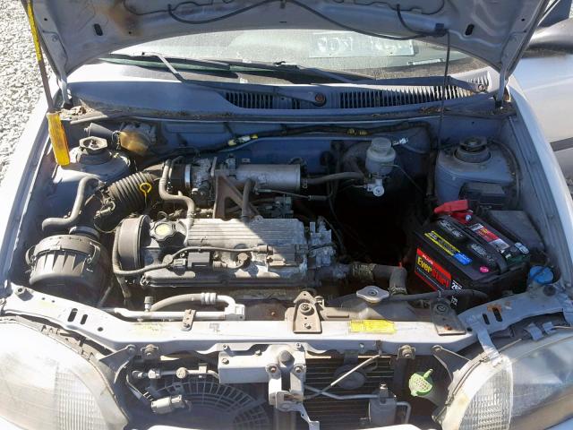 2C1MR5222X6718957 - 1999 CHEVROLET METRO LSI GRAY photo 7