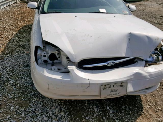 1FAFP55U21A283744 - 2001 FORD TAURUS SES WHITE photo 9