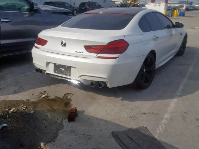WBS6C9C50FD468043 - 2015 BMW M6 GRAN CO WHITE photo 4