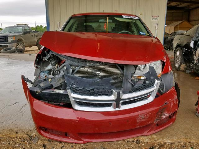 1B3BD4FB6BN508722 - 2011 DODGE AVENGER EX RED photo 9