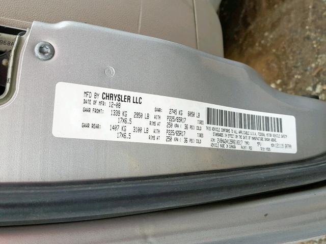 2V8HW34129R610317 - 2009 VOLKSWAGEN ROUTAN SE SILVER photo 10