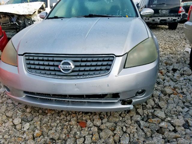 1N4BL11D95C120432 - 2005 NISSAN ALTIMA SE SILVER photo 9