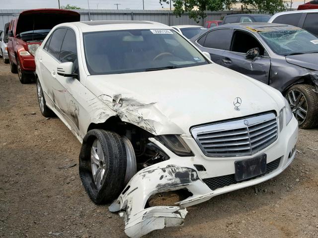 WDDHF5GB5AA154078 - 2010 MERCEDES-BENZ E 350 WHITE photo 1