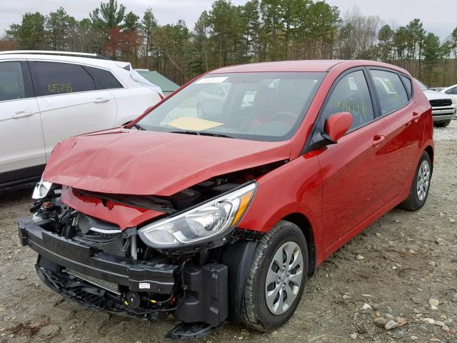 KMHCT5AE4HU348363 - 2017 HYUNDAI ACCENT SE RED photo 2