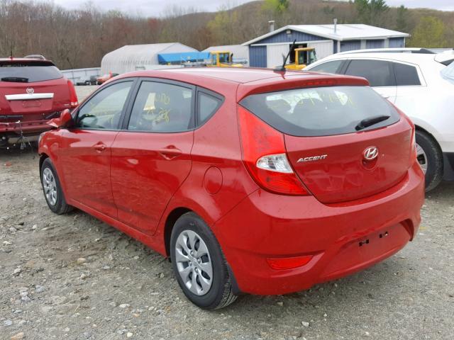 KMHCT5AE4HU348363 - 2017 HYUNDAI ACCENT SE RED photo 3