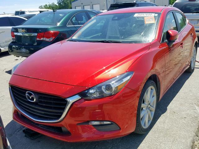 3MZBN1V73HM151457 - 2017 MAZDA 3 TOURING RED photo 2