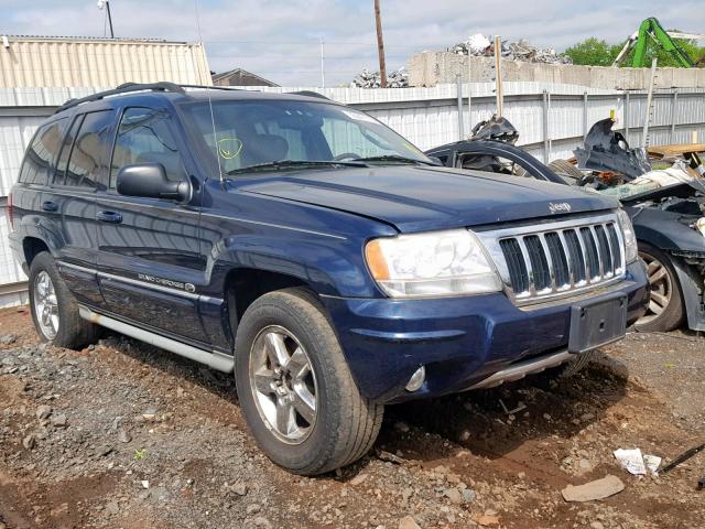 1J8GW68J24C371879 - 2004 JEEP GRAND CHER BLUE photo 1