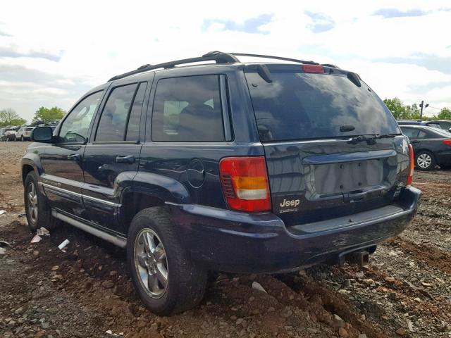 1J8GW68J24C371879 - 2004 JEEP GRAND CHER BLUE photo 3