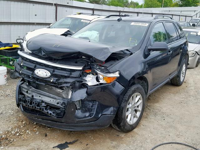 2FMDK3GC9DBC21755 - 2013 FORD EDGE SE BLACK photo 2