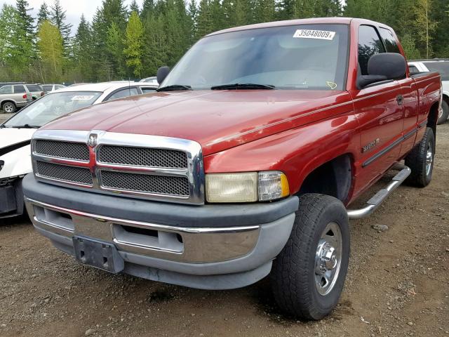 1B7KF23Z1XJ528244 - 1999 DODGE RAM 2500 RED photo 2