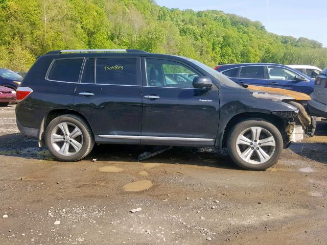 5TDDK3EHXDS276460 - 2013 TOYOTA HIGHLANDER BLACK photo 9