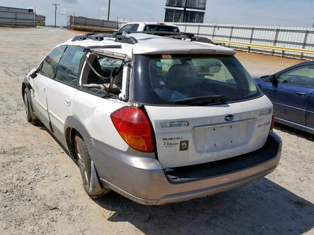 4S4BP86C754334882 - 2005 SUBARU LEGACY OUT WHITE photo 3