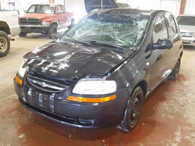 KL1TD66608B006890 - 2008 CHEVROLET AVEO BASE შავი ფოტო 2