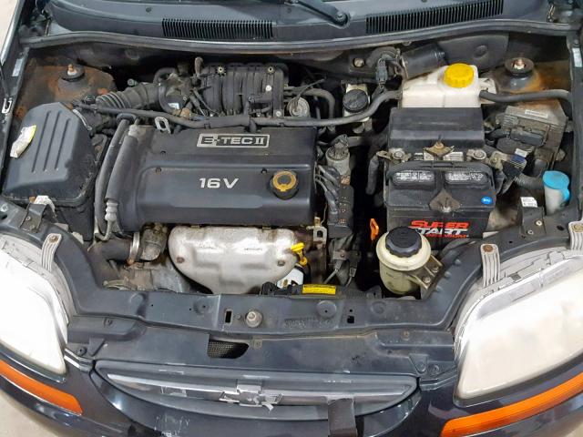 KL1TD66608B006890 - 2008 CHEVROLET AVEO BASE შავი ფოტო 7