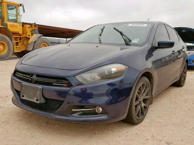 1C3CDFBA6DD340282 - 2013 DODGE DART SXT BLUE photo 2