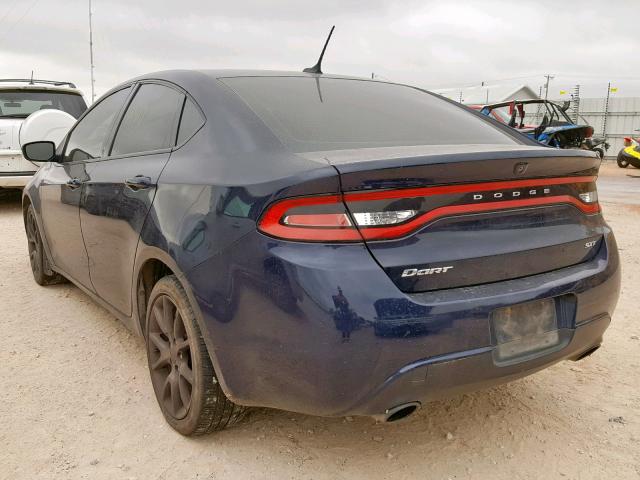 1C3CDFBA6DD340282 - 2013 DODGE DART SXT BLUE photo 3