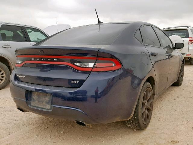 1C3CDFBA6DD340282 - 2013 DODGE DART SXT BLUE photo 4