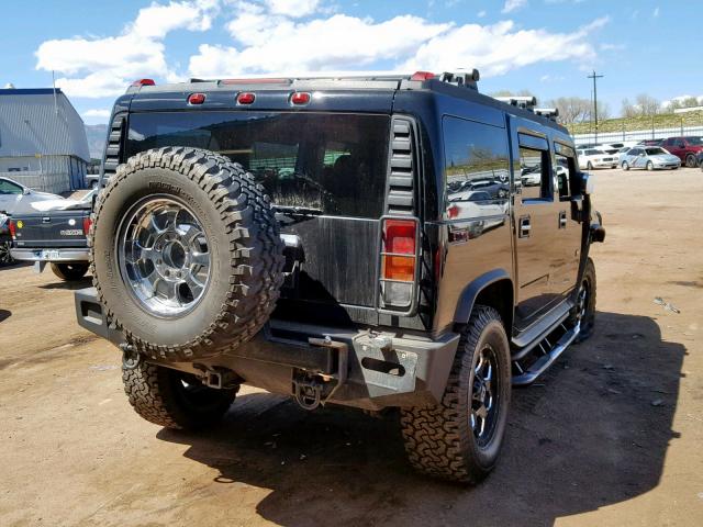 5GRGN23U44H104488 - 2004 HUMMER H2 BLACK photo 4