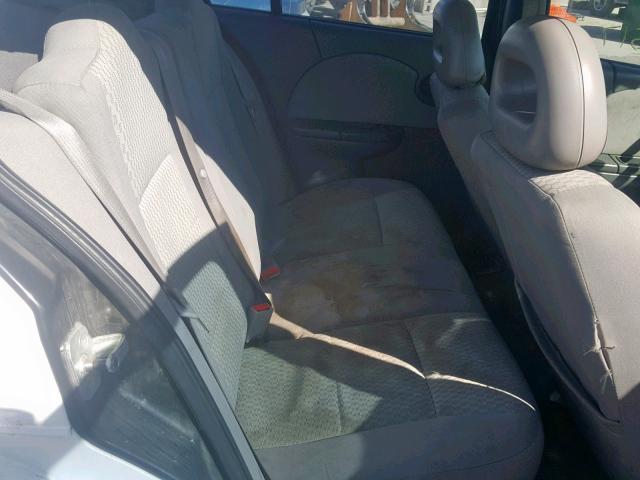 1G8AJ55F67Z210498 - 2007 SATURN ION LEVEL WHITE photo 6