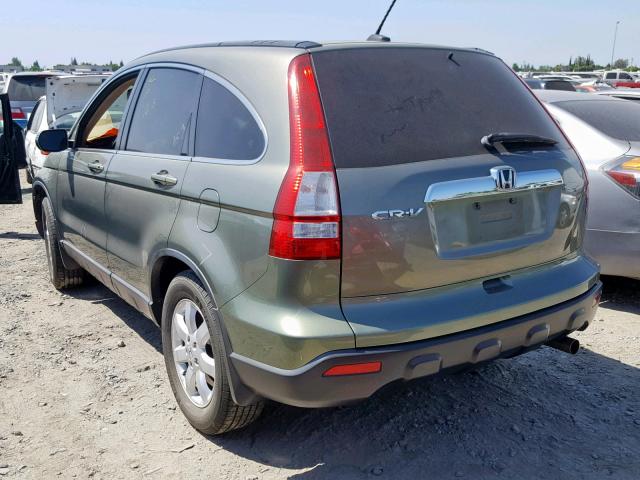 JHLRE38737C036739 - 2007 HONDA CR-V EXL GREEN photo 3