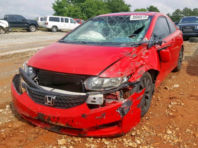 2HGFG1B82AH535036 - 2010 HONDA CIVIC EX RED photo 2