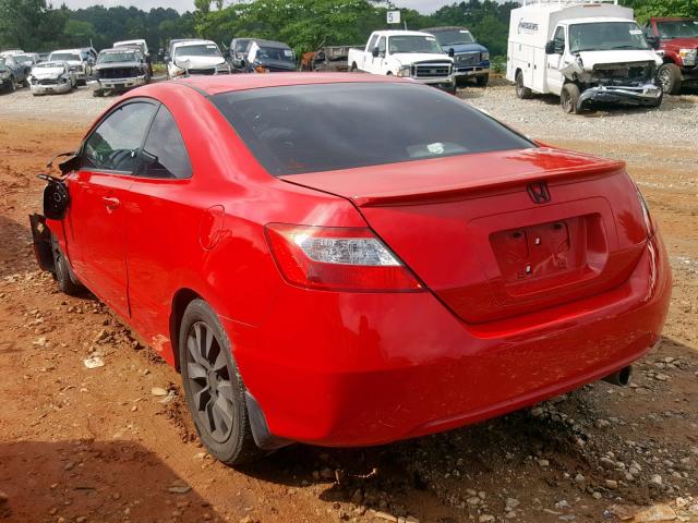 2HGFG1B82AH535036 - 2010 HONDA CIVIC EX RED photo 3