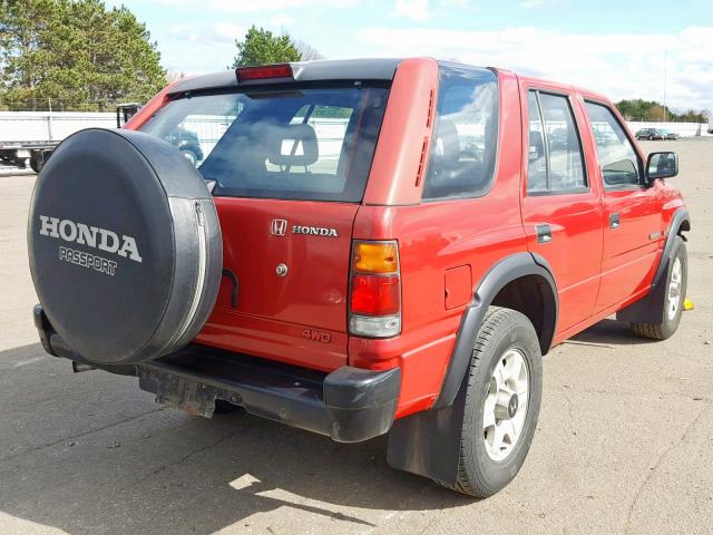 4S6CM58VXT4408102 - 1996 HONDA PASSPORT E 红色 照片 4
