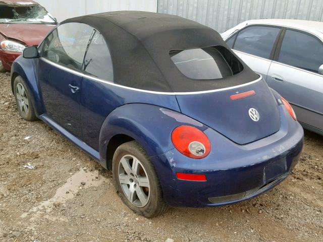 3VWRF31Y76M332192 - 2006 VOLKSWAGEN NEW BEETLE Blau Foto 3