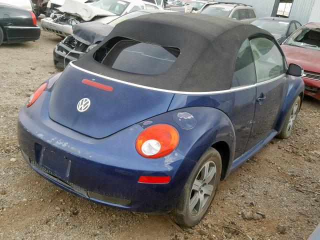 3VWRF31Y76M332192 - 2006 VOLKSWAGEN NEW BEETLE Blau Foto 4