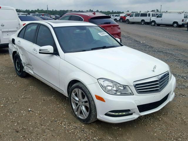 WDDGF4HB8EA916796 - 2014 MERCEDES-BENZ C 250 WHITE photo 1