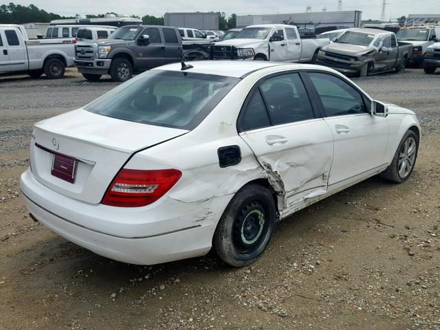 WDDGF4HB8EA916796 - 2014 MERCEDES-BENZ C 250 WHITE photo 4