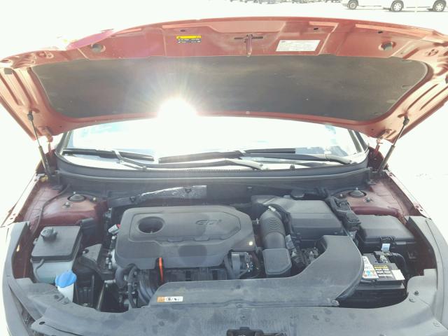 5NPE34AF6FH179664 - 2015 HYUNDAI SONATA SPO RED photo 7