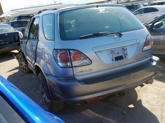 JTJHF10UX10184405 - 2001 LEXUS RX 300 SILVER photo 3