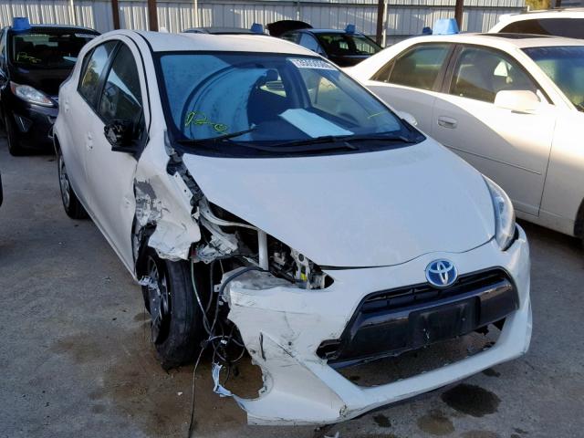 JTDKDTB33F1586623 - 2015 TOYOTA PRIUS C WHITE photo 1