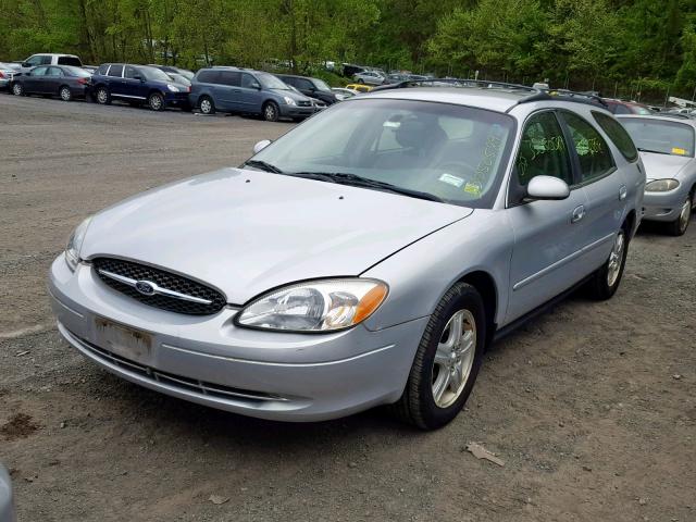 1FAFP59U32G219253 - 2002 FORD TAURUS SEL SILVER photo 2