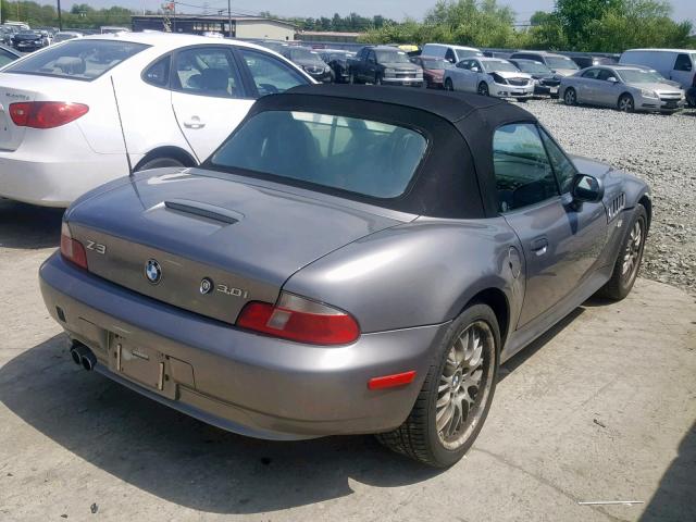 WBACN53461LL48957 - 2001 BMW Z3 3.0 GRAY photo 4