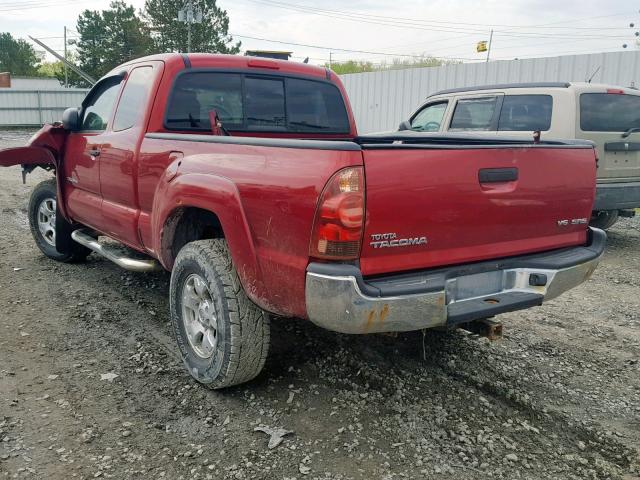 5TEUU42N96Z218324 - 2006 TOYOTA TACOMA ACC RED photo 3