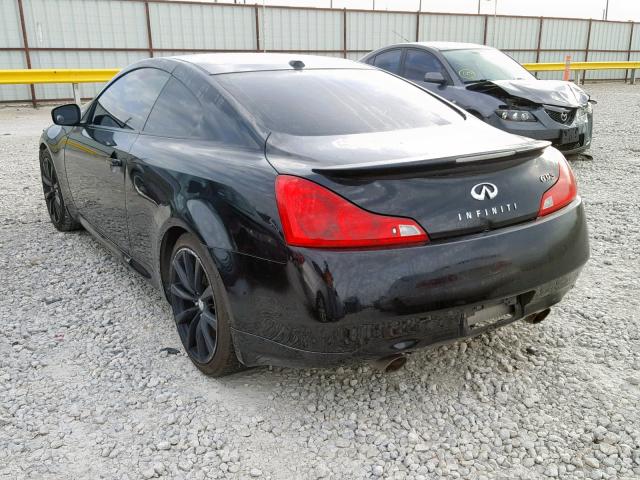 JNKCV64EX8M121550 - 2008 INFINITI G37 BASE BLACK photo 3