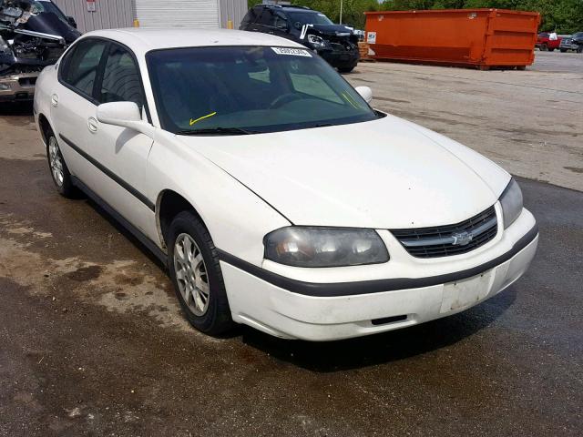 2G1WF52E929270036 - 2002 CHEVROLET IMPALA WHITE photo 1