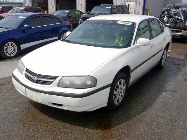 2G1WF52E929270036 - 2002 CHEVROLET IMPALA WHITE photo 2