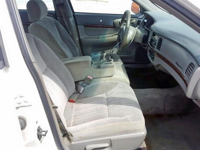 2G1WF52E929270036 - 2002 CHEVROLET IMPALA WHITE photo 5