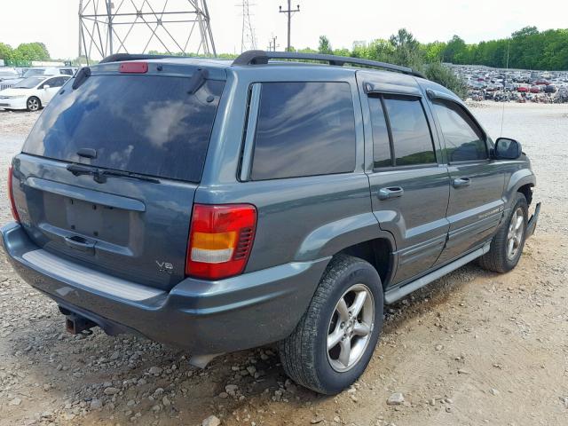 1J8GW68J33C605879 - 2003 JEEP GRAND CHER GREEN photo 4